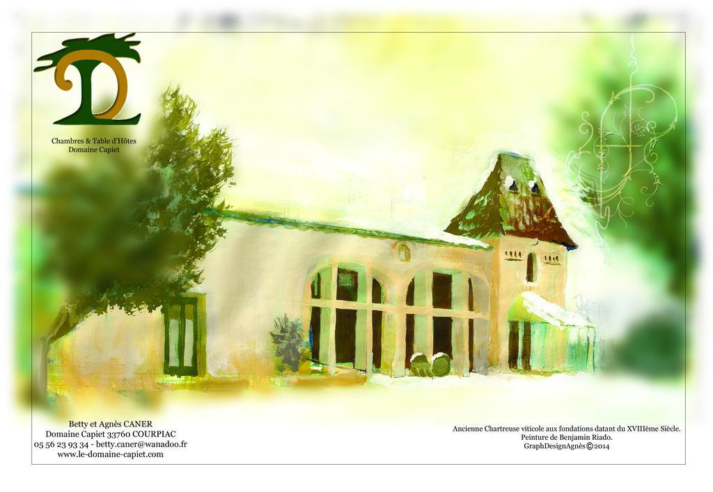 Domaine Capiet Bed and Breakfast Courpiac Exterior foto